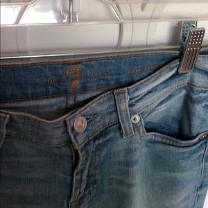 Designer denim light wash